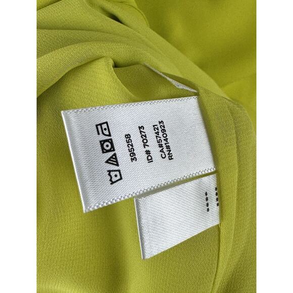 Ann Taylor LOFT Chartreuse Racerback Fluid Cami, Size XS P, 48-010 - Picture 3 of 9